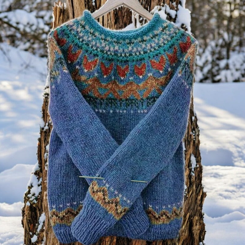 Audrey™ | Dame Fair Isle Striktrøje