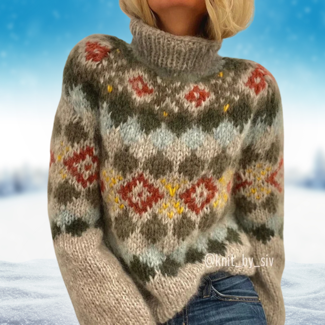 Astrid™ | Stilfuld Nordisk Rullekrave Sweater