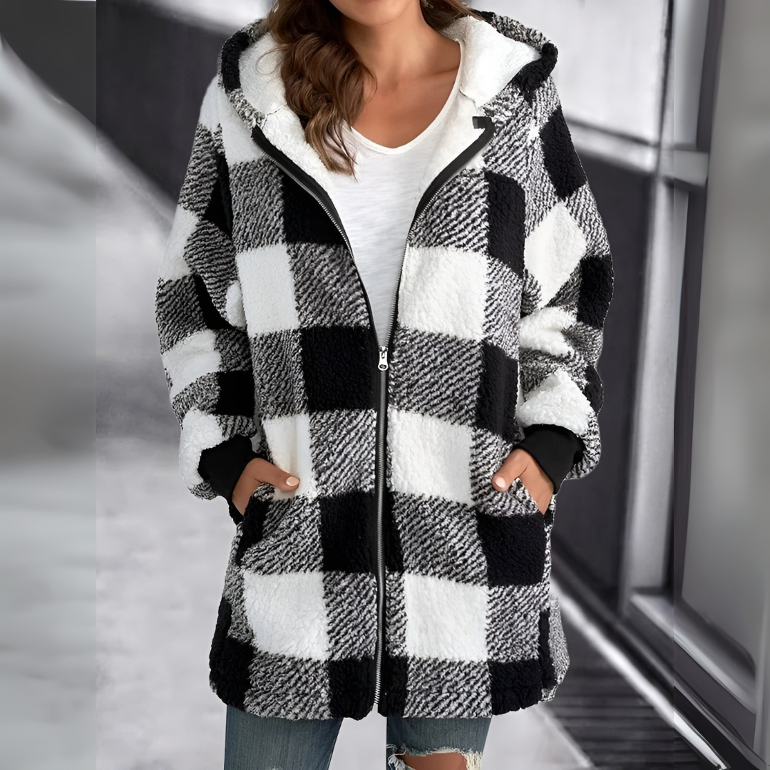 Andrea™ | Ternet Fleece Med Hætte