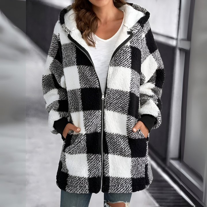 Andrea™ | Ternet Fleece Med Hætte