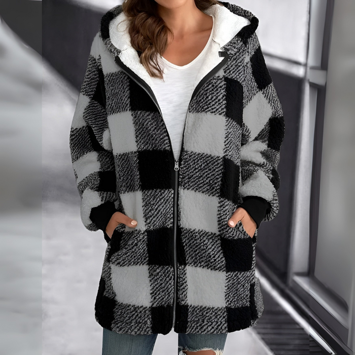 Andrea™ | Ternet Fleece Med Hætte