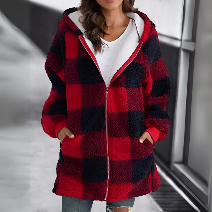 Andrea™ | Ternet Fleece Med Hætte